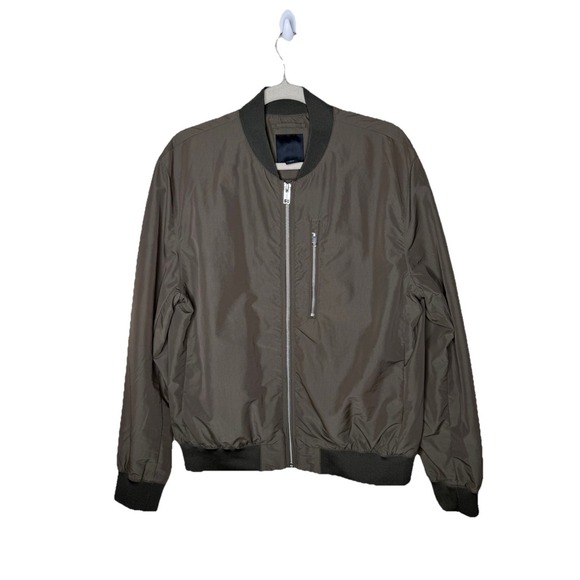 H&M Other - H&M Men's Dark Green Windbreaker Jacket Full Zip Size Medium
